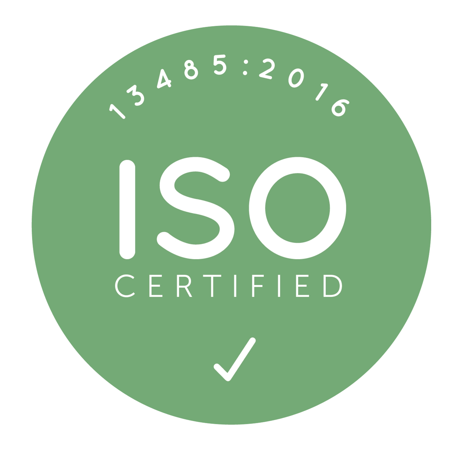 Circular badge reading