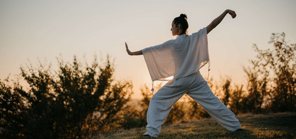 Woman Practicing Tai Chi