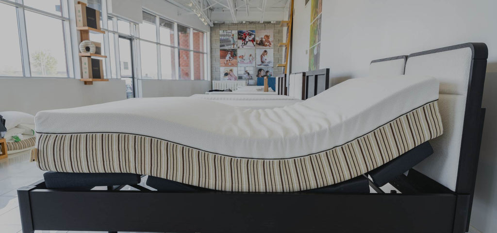 Essentia mattress on  an adjustable