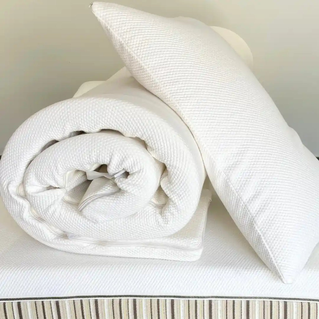 Essentia DormIQ foam topper and Comfort pillow
