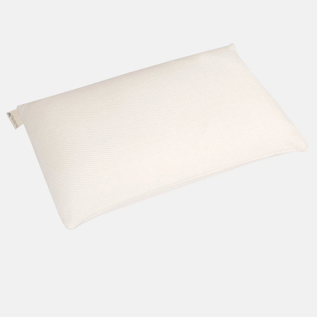 Comfort organic foam pillow with GOTS certified organic cotton natural color cover