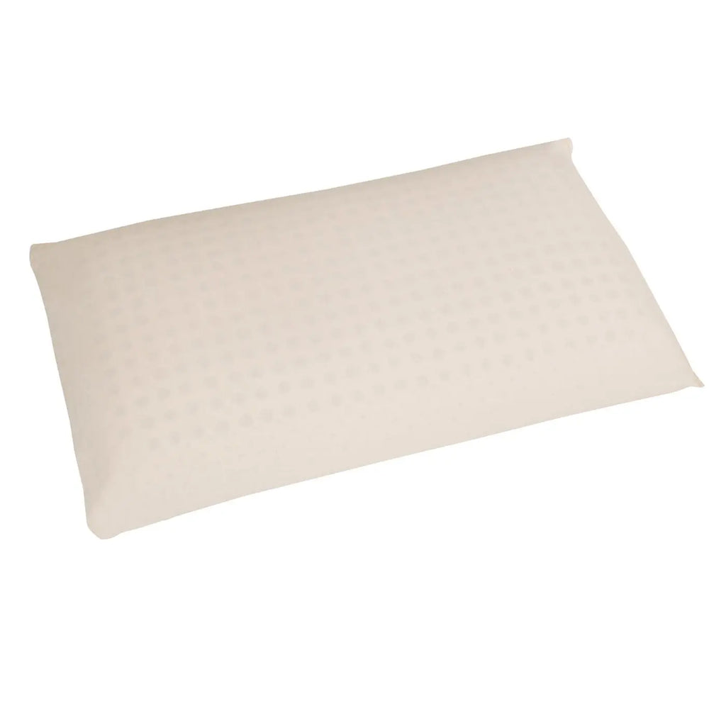 Sofi solid organic latex pillow showing inside liner fabric